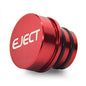 Cigarette Lighter Plug Cover Billet Aluminum Cigarette Lighter Plug, Fits All Vehicles with Standard 12 Volt Power Source Aluminum Dustproof Plug (Eject) - color: Eject