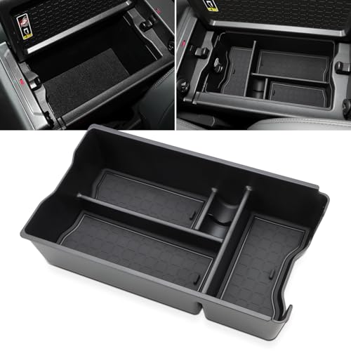 MARCHFA Center Console Organizer Tray Compatible for 2026 Toyota RAV4 Accessories Armrest Storage Box Middle Console Tray Holder with Rubber Mat Not Fit for Limited (Style 3) - style: Style 3