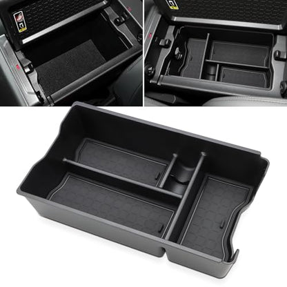 MARCHFA Center Console Organizer Tray Compatible for 2026 Toyota RAV4 Accessories Armrest Storage Box Middle Console Tray Holder with Rubber Mat Not Fit for Limited (Style 3) - style: Style 3