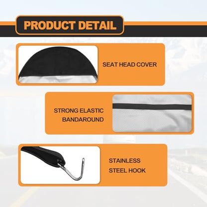 KEVWR Car Waterproof Towel Front Seats Seat Covers, Washable Seat Protector, Fit Beach Swimming Outdoor Sports, Compatible with Most Cars Trucks Suvs Car (Black) - color: Black