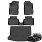 GINOWY-Floor Mats for Subaru Crosstrek 2024 2025 2026& Impreza, TPE All Weather Crosstrek Car Mats, Non-Slip Waterproof Easy to Clean Crosstrek Floor Liners Accessories Black - style: 47) for Subaru Crosstrek 2024-2026 Full Set