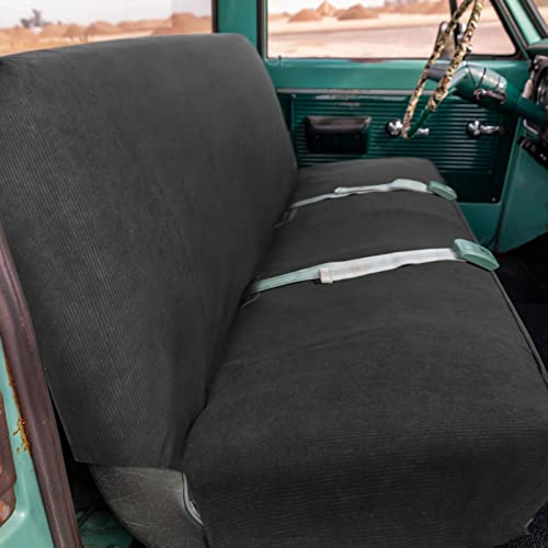 Leader Accessories Universal Car Solid Bench Seat Cover - Fit for Full Size Pickup Truck or Car Bench Seats Grey