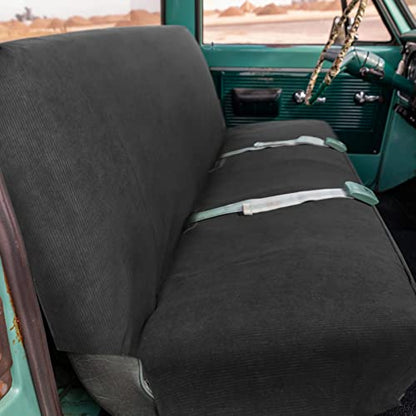 Leader Accessories Universal Car Solid Bench Seat Cover - Fit for Full Size Pickup Truck or Car Bench Seats Grey