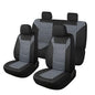 3D Air Mesh Car Seat Cover Full Sets Washable and Breathable Premium Cloth Automotive Vehicle Seat Covers for Cars Interior, Universal Fit for Most Cars, Sedan, Truck, SUV(Black/Gray)