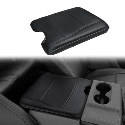 Center Console Armrest Cover Fit for Ford F-150 F150 2015-2026 & F250 F350 F450 2017-2026 Accessories, Comfort Armrest Pad Console Lid Cushion Vegan Leather Regular Thick(Jump Seat ONLY) - size: 2) 15-25 |F150| Jump Seat, Regular
