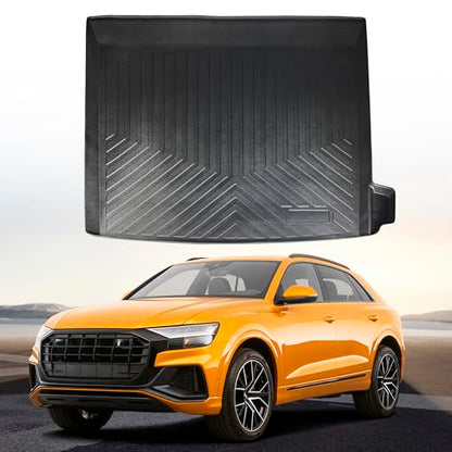Premium Cargo Liner for Audi Q8 2019-2026 - 100% Protection - Custom Fit Car Trunk Mat - Easy-to-Wash & All-Season Black Cargo Mat - 3D Shaped Laser Measured Trunk Liners for Audi Q8 2019-2026 - size: For Audi Q8
