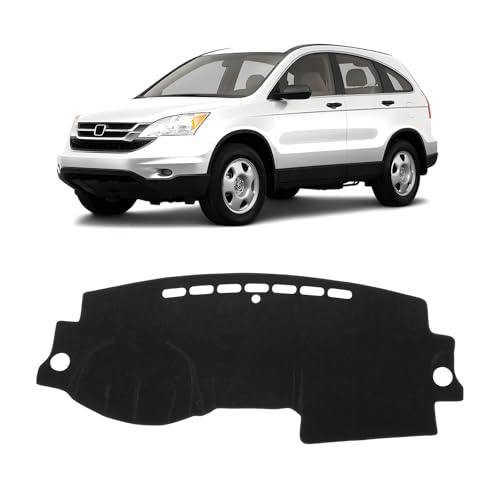 KUST Black Dash Cover for Honda CR-V CRV 2007 2008 2009 2010 2011 Non-Slip Dashboard Cover Interior Accessories for CRV Custom Fit Dash Mat Sunshade Windshield No Glare - size: CR-V 07-11(Black)