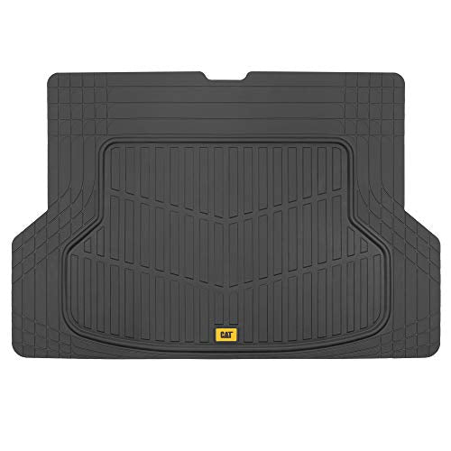 CAT Heavy Duty SUV Black Cargo Liner & Car Trunk Mat - Universal Trimmable All Weather Cargo Mats for Back of SUV - SUV Trunk Mat & Carpet Cover Trunk Liner - Cargo Cover Trunk Cover 53" x 36.25" - color: Black