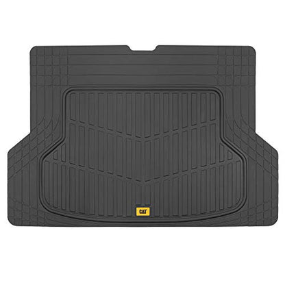 CAT Heavy Duty SUV Black Cargo Liner & Car Trunk Mat - Universal Trimmable All Weather Cargo Mats for Back of SUV - SUV Trunk Mat & Carpet Cover Trunk Liner - Cargo Cover Trunk Cover 53" x 36.25" - color: Black