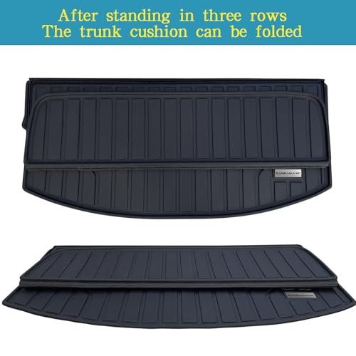 Large Cargo Liners Custom Fit 2024 2025 for Mazda CX90 CX 90 TPE All Weather Trunk Mat Accessories, Waterproof Rear Cargo Mat Easy to Clean for 2024 Mazda CX-90-Black - size: 2024 2025|For Mazda CX90|Cargo Mats