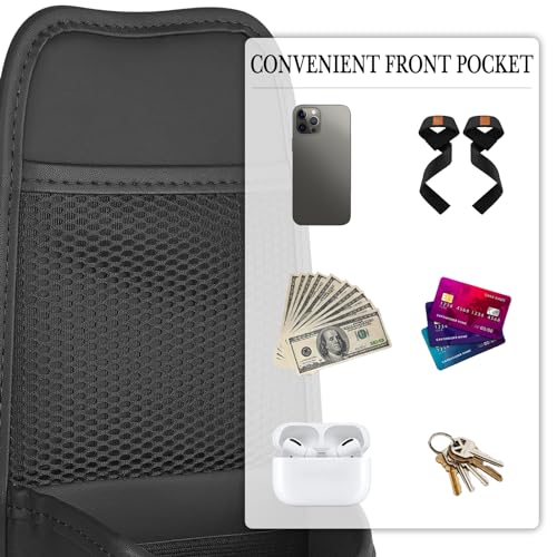 Linkidea Car Seat Side Organizer - Compatible with Yeti Rambler & Hydro Flask Bottles, Hanging Bag for Large Bottles, Black