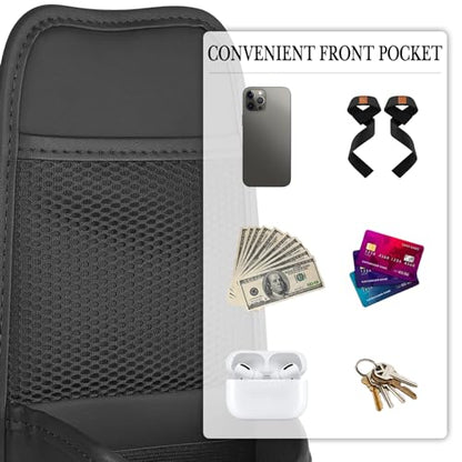 Linkidea Car Seat Side Organizer - Compatible with Yeti Rambler & Hydro Flask Bottles, Hanging Bag for Large Bottles, Black