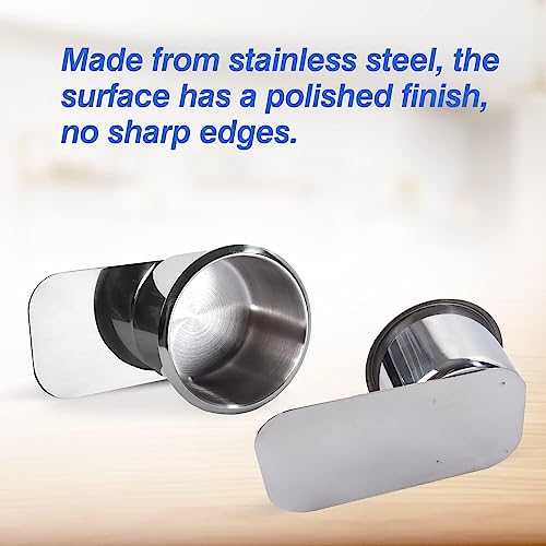 GSE Games & Sports Expert Stainless Steel Cup Holder, Drop-in Cup Holder for Casino Poker Tables, Work Desks, Boats, RVs, Cards & Trucks (Slide Under) - color: Jumbo, style: 2-Pack