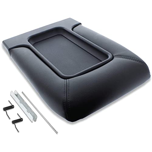 Center Console Lid Replacement Kit for 99-07 Silverado, Avalanche, Suburban, Sierra, Yukon - Replaces OEM 19127364, 19127365, 19127366 (Dark Gray) - color: Dark Gray