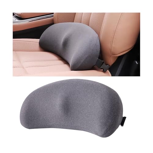 Car Seat Cushion, Memory Foam Vehicle Driver Seat Pad for Back & Sciatica Pain Relief, Comfortable Lumbar Pillow for Driving, Office Chair, Wheelchair, Universal for SUV, Truck, RV (Gray) - color: Grey