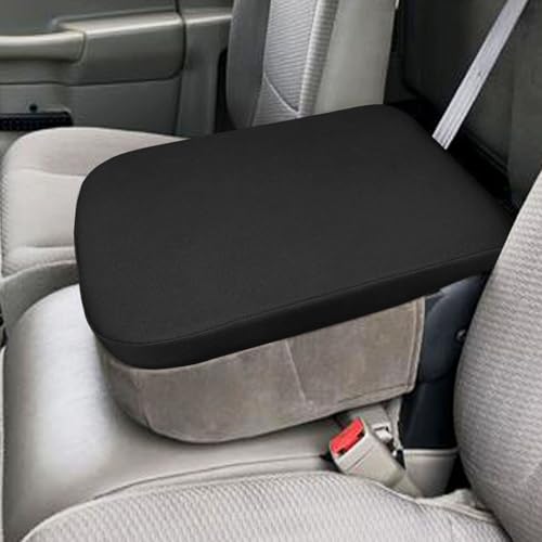 Zxiaochun Center Console Cover Compatible with 2002 2003 2004 2005 2006 2007 2008-2012 Dodge Ram 1500 2500 3500 Jump Seat Console, Armrest Lid Protective Covering (Neoprene) - color: Black Neoprene
