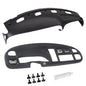 ECOTRIC Bezel Cover Instrument W/Vent & Dashboard Overlay Cover Kit Compatible with 1998-2002 Dodge Ram 1500 2500 3500 Bezel & Dash Board Cover Replacement Black - size: Bezel Cover W/ Vents & Dashboard Cover