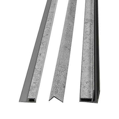 Palisade 94 in. Vinyl Trim Kit in Frost Nickel - color: Frost Nickel