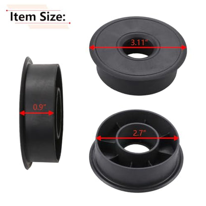 2PCS Center Console Cup Holder Insert Mat, Diameter at 3.11 inch, Height at 0.9 inch, for Deep Cup Holders Smaller Drink Shorter Cups and More