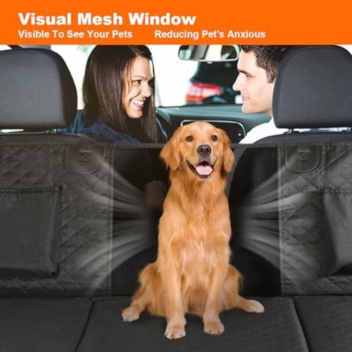 Vailge Dog Car Seat Cover for Trucks,Large Back Seat Extender for Dogs,Waterproof Non Inflatable Hard Bottom Dog Seat Cover for Trucks F150, RAM1500,Silverado,GMC Sierra - size: X-Large