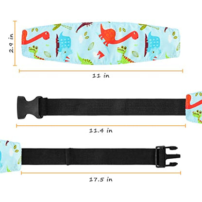 Baby Carseat Head Support,Car seat Straps Pillow Support Ban,Stroller Neck Relief Strap Headrest,Slumber Sling Sleep Positioner for Toddler Infants Child Children Kids - color: Yellow