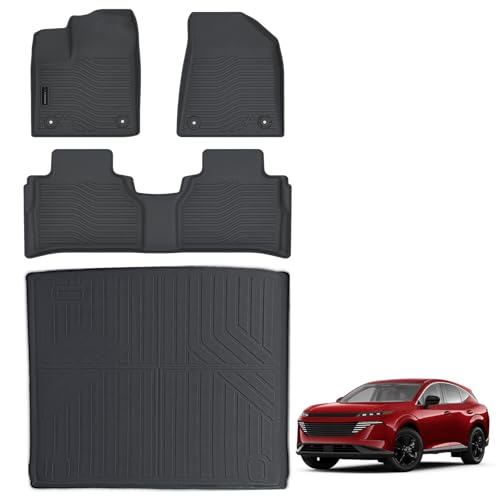 Auxko All Weather Floor Mats Cargo Mat Fit for 2025 2026 Nissan Murano TPE Liners Accessories Guard Odorless Anti-Slip Floor Liners & Trunk Liner for 2025 2026 Nissan Murano - size: 5) murano|2025-2026|floor+cargo mats