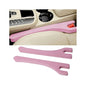 Car Seat Gap Filler, 2PCS Between Seat and Centre Console No Drop Vehicle Gap Plug, Automotive Interior Front Chair Blocker Stop Things from Dropping, Universal for SUV Caravan Truck (Pink) - color: Pink