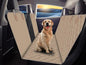 GXT Dog Back Seat Cover Protector for Cars SUV and Trucks with Mesh Window, Scratchproof Nonslip and Waterproof Material - color: Dark Khaki, style: Seat Cover Only