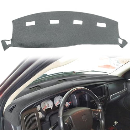 Yiz Dashboard Cover Dash Cover Mat Custom Fit for Dodge Ram 1500 2002-2005,2500/3500 2003-2005 (02-05 Dark Gray) Y22 - color: 02-05DarkGray