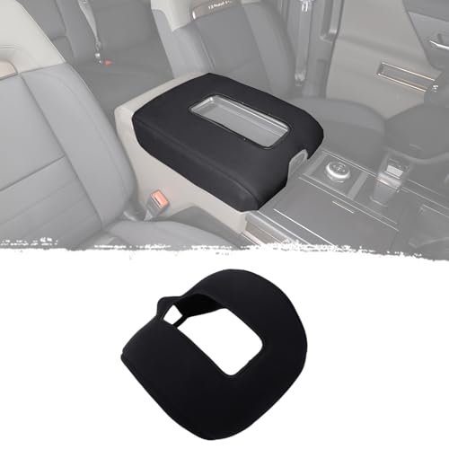 Center Console Lid Fabric Armrest Box Cover Compatible with Hummer EV 2022-2026 SUV/SUT Car Armrest Storage Box Cover Protector Pad Interior Accessories