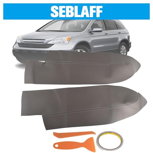 Gray 2Pcs Protector Cover Front Door Panels Armrest Cover Replacement for CRV 2007-2012