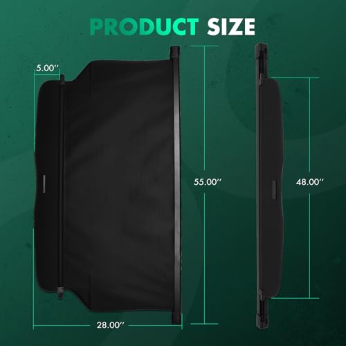 SCITOO Retractable Rear Cargo Cover Shade for 2012-2016 Fit for Honda CR-V 2.4L Rear Trunk Retractable Security Shade Cover - size: 55 In, style: 2012-2016 Fit for Honda CR-V