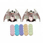 New Bat Aromatherapy Car Decoration Clip Car Air Vent Decorative Fragrance Bat Rearview Mirror Pendant Ambience Decoration Pendant (Double Silver Bat) - size: Double Silver Bat