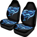 Blue Dolphin Car Front Seat Covers 2 Pack Polyester Automotive Seat Protectors Soft & Breathable, Vehicle Interior Accessories for Most Cars