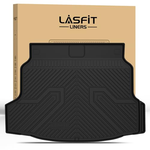 LASFIT Trunk Mat for Honda Civic Hatchback Sport 2017-2021, All Weather TPE Custom Fit Trunk Liner Trunk Tray Cargo Mat Cargo Liner Cargo Tray - style: 2）For Honda Civic Hatchback | 2017-2021 | Trunk Mat