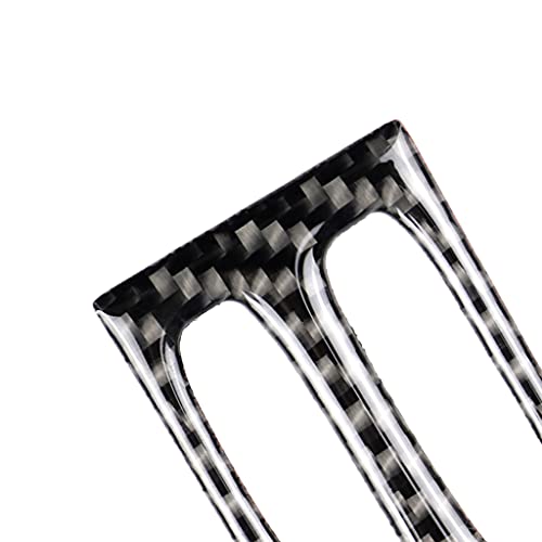 for Mercedes-Benz C-Class W204 2011-2013 Real Soft Carbon Fiber Center Console Air Vent Outlet Knob Frame Cover Trim Sticker Car Interior Accessories - color: Central Air Vent Knob