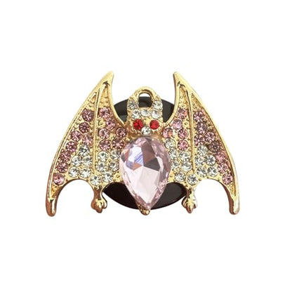 New Bat Aromatherapy Car Decoration Clip Car Air Vent Decorative Fragrance Bat Rearview Mirror Pendant Holidays And Festivals Pendant (Gold Bat & Gold Bat Pendant) - size: Gold Bat & Gold Bat Pendant