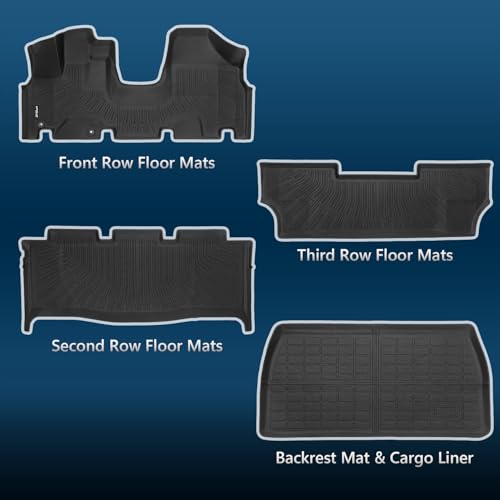 Compatible with Honda Odyssey 2005-2010 Floor Mats & Cargo Liner,All Weather Protection TPE, Anti-Slip Floor Liner Compatible with Honda Odyssey 2005 2006 2007 2008 2009 2010 Accessories - size: For Odyssey 2005-2010