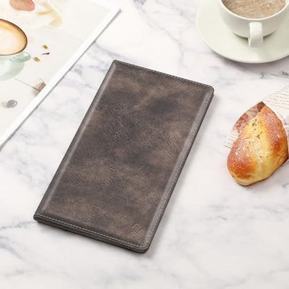 FINPAC Car Registration and Insurance Card Holder, Vehicle Glove Box Card Organizer Wallet Automobile Accessories for License - color: Grey