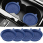 ME.FAN Car Cup Coasters [4 Pack] Silicone Cars Coasters - Universal Non-Slip Recessed Interior Accessories - Cup Holder Inserts Navy Blue - color: 4pack-navy Blue