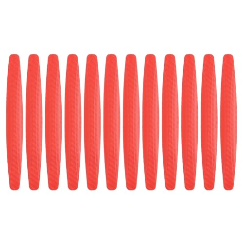 HARFINGTON 12pcs Car Door Edge Guards Protectors Anti-Collision Side Door Edge Protector Trim Strip Anti-Scratch Universal Vehicle Exterior Accessories for Cars SUV Pickup Truck, Red - color: Red