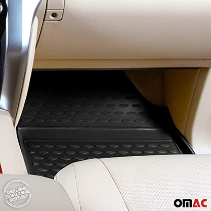 OMAC Floor Mats for Hyundai Tucson 2016-2018 Car Mats All Weather 3D Custom Fit Rubber Mat Waterproof Odorless TPE Floor Liners Laser Measured Non-Slip (Black)