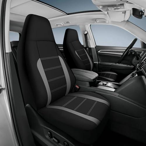 AUTOYOUTH Car Seat Covers - Achieve The Perfect Combination of Style and Protection with Universal Fit for Sedan, Truck, SUV (Gray) - color: Gray