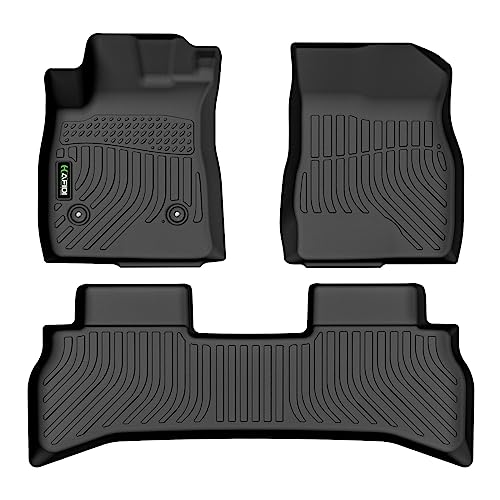 Floor Mats Custom for Chevy Trailblazer FWD 2021-2026 (Not AWD) All Weather Protection TPE Heavy Duty Non-Slip Automotive Floor Liners Fits Front& 2nd Row Set Accessories, Black - style: 2) For Trailblazer FWD 2021-2026
