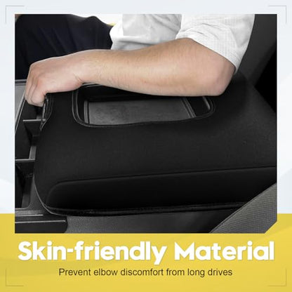 FIILINES Center Console Cover for 2014-2018 Chevy Silverado/GMC Sierra 1500 2500 3500(fit Split Bench Seat Console ONLY), Armrest Cover Pad Cushion Protector Accessories Armrest Cover Anti-Scratch - size: For Chevy Silverado/GMC Sierra 2014-2018