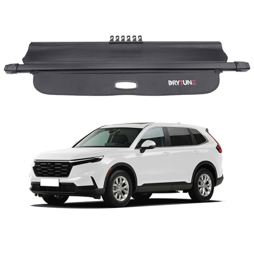 Cargo Cover for Honda CRV 2026 2025 2024 2023, Retractable Cargo Trunk Cover for Honda CRV 2023-2026 (Leather - Extension & Hooks) - style: Leather - Extension & Hooks