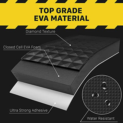 Garage Wall Protector 2 Pack- Fosmon 20mm Ultra Thick Car Door Protector, Door Bumpers Guard for Walls, Car Door Edge Guards, Garage Parking Assist Accessories, Designed in USA