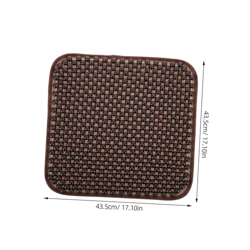 ULTECHNOVO Breathable Nonslip Car Seat Cushion Optimal Airflow Summer Ventilated Automotive Bead Pad for Comfortable Driving Compatible Vehicles