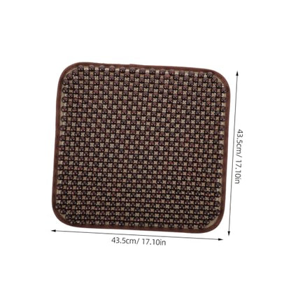 ULTECHNOVO Breathable Nonslip Car Seat Cushion Optimal Airflow Summer Ventilated Automotive Bead Pad for Comfortable Driving Compatible Vehicles
