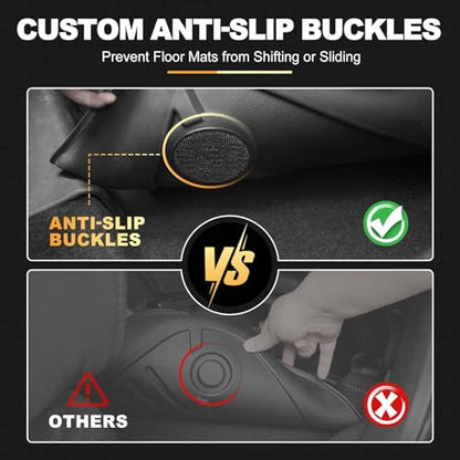 Floor Mats for Toyota Rav4 2019-2025 Hybrid & for Toyota Venza 2021-2025, All Weather TPE Floor Liners and Cargo Liner with Seat Back Mats Rav4 Accessories Cargo Mat - style: 2021-2025 | For Toyota Venza & 2019-2025 Toyota Rav4 | Full Set
